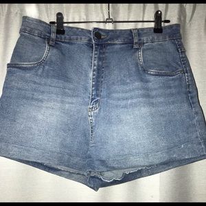 Blue Denim Shorts Size 